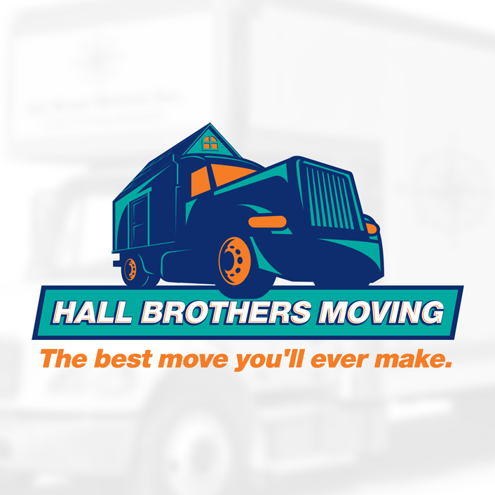 logo design moving company truck house