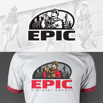 logo design epic alpinist industry businesscard tshirt design services