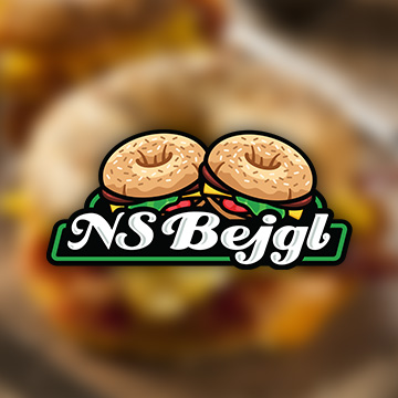 logo design icon bagel ns bejgl dizajn design illustration food cheese salad dressing prsuta