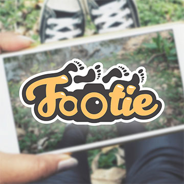 footie foot feet photobooth photocontest design logo design illustration drawing sketch illustrator photoshop vector